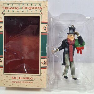 Enesco Bah Humbug Scrooge 1986 4" Vintage Christmas Carol Ornament